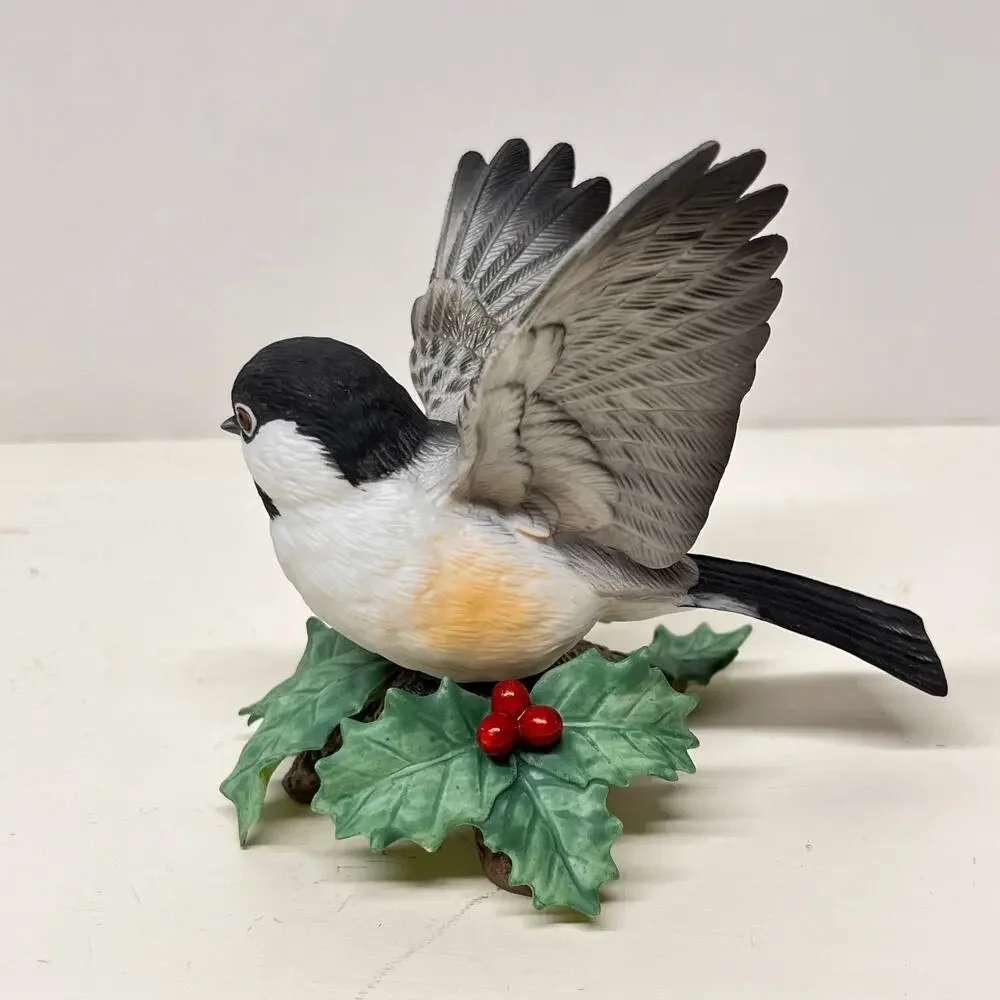 Lenox Chickadee Garden Birds Porcelain Figurine